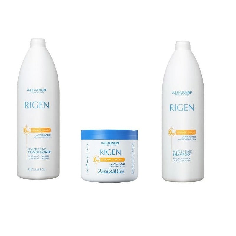 Kit de champú, acondicionador y mascarilla hidratante con extracto de tamarindo de Rigen