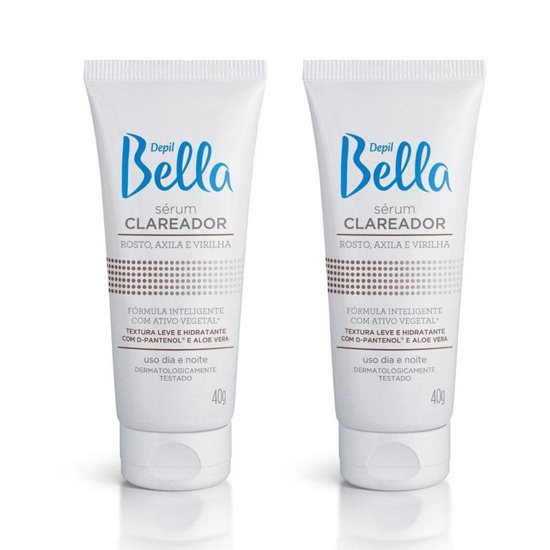 Sérum Rosto Axila E Virilha 40g Depil Bella - 2 Unidades