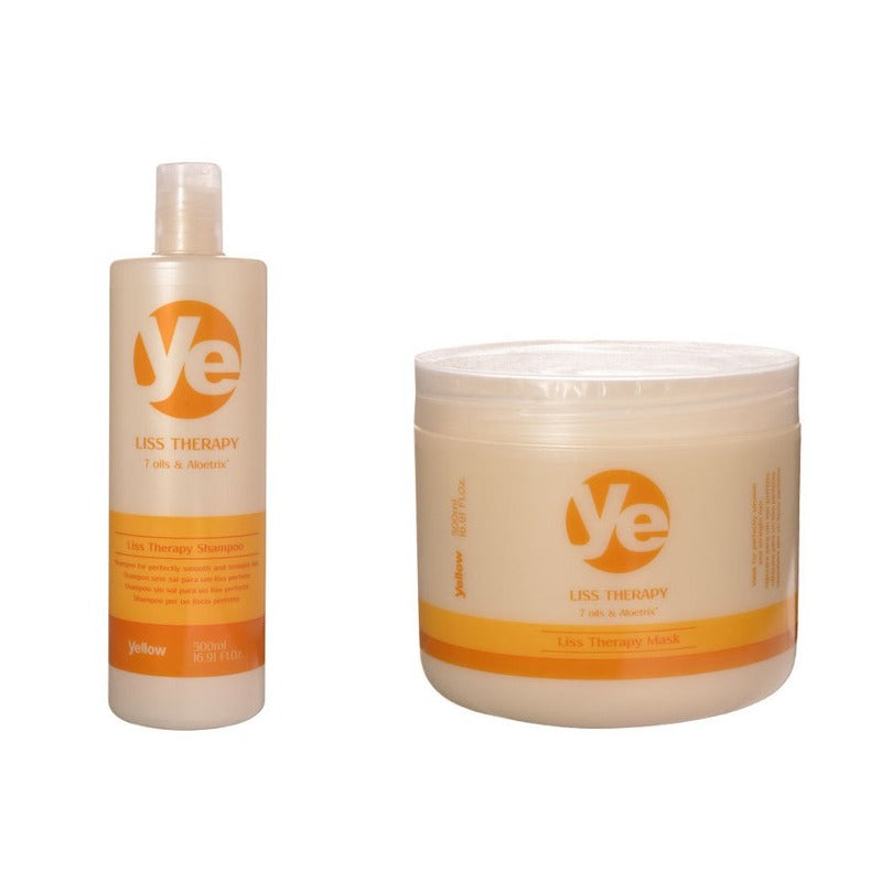 Kit de champú y mascarilla Yellow Alfaparf Liss Therapy