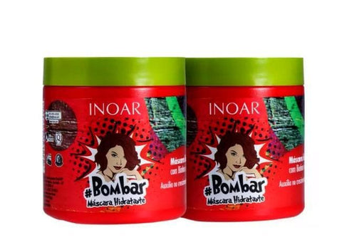 Inoar Bombar Mascarilla Hidratación Dos Unidades 2 X 500g