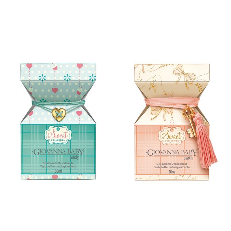 Giovanna Baby Peach And Candy Colonia Desodorante Kit 50ml Cada Uno