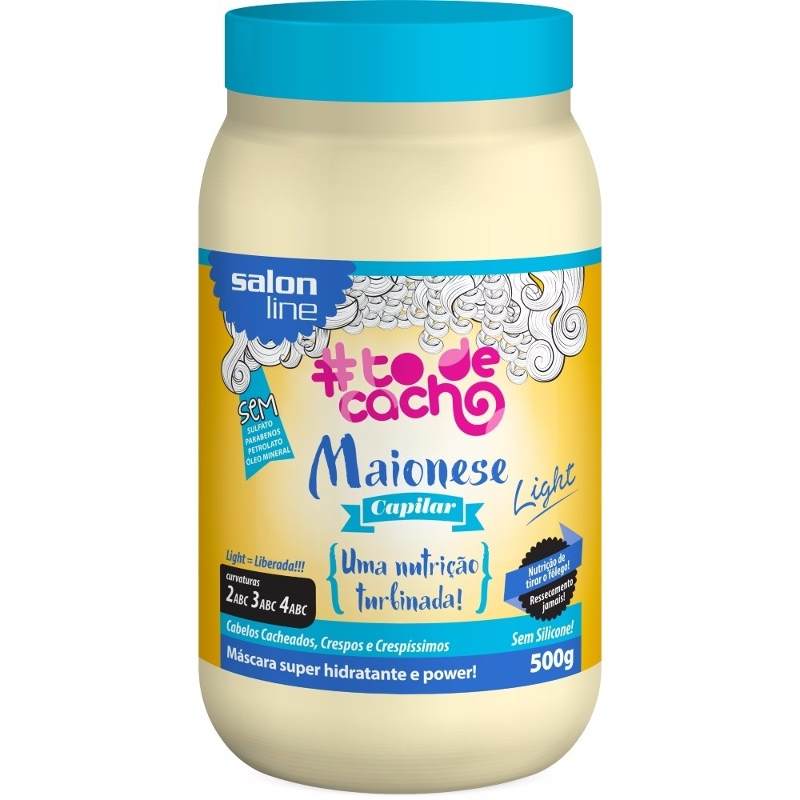 Línea Salón #todecacho Mayonesa Cabello Claro - Nutrición 500g