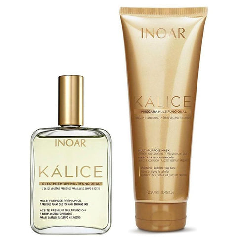 Kit Inoar Kálice Máscara 250g Óleo Multifuncional 100ml