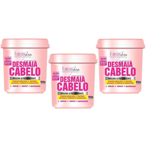 Forever Liss Kit Mascarilla Hidratante Cabello Desmayo 3 X 950g