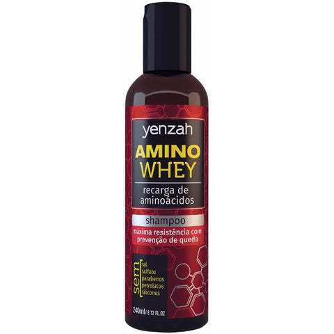 Shampoo Amino Whey Yenzah 240ml Recarga De Aminoácidos