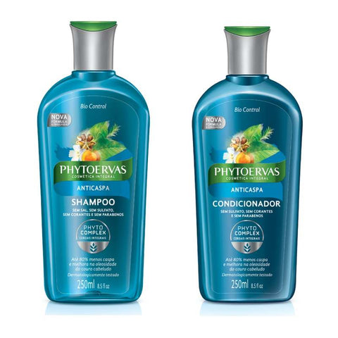 Kit Shampoo + Condicionador Phytoervas Anticaspa