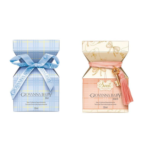 Giovanna Baby Blue and Peach Colonia Desodorante Kit 50ml Cada uno