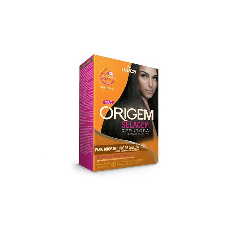 Origem Kit Selagem Redutora Para Todos Os Tipos De Cabelos