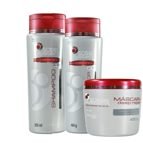 Soller Treat System Kit Cuidado Del Cabello En Casa Com Quimica 3x1