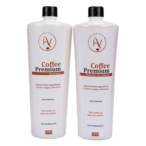 Tratamiento Cosmético Café Premium Hv 2x1000ml - Alisa 100%