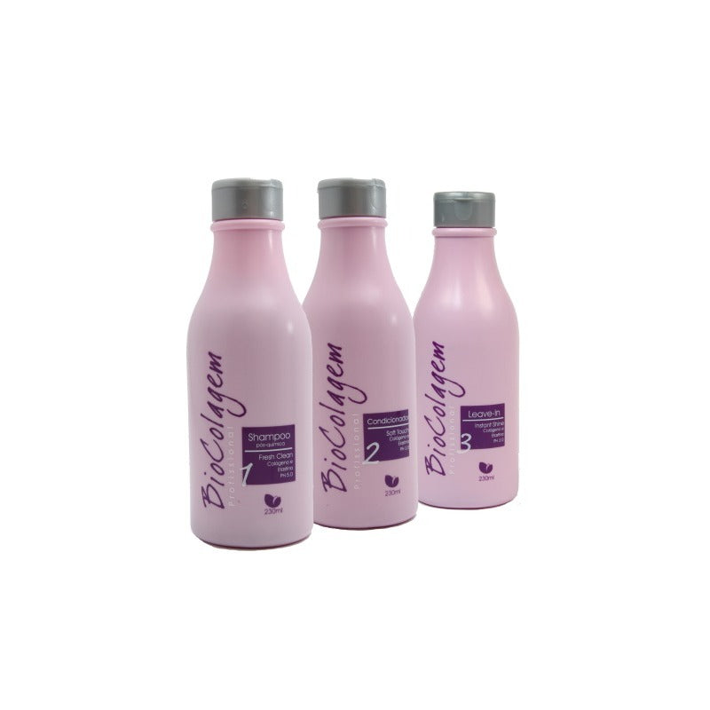 Manga Rosa Biocolagem Champú Acondicionador Dejar 3x230ml