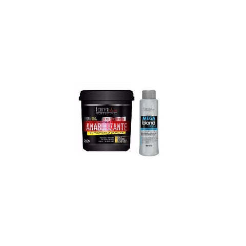 Kit=01 Anabolic 240g+01 Matizador Mega Rubio Negro 