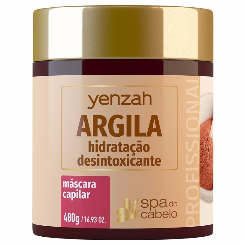 Yenzah Spa Do Cabelo Máscara Argila Hidratação Desintoxicant