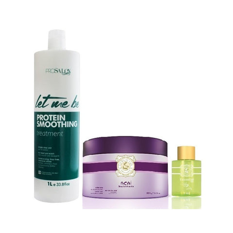 Progressiva Let Me Be Sin Formol 1 L +Mascarilla De Açai 250g +aceite