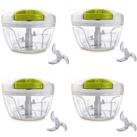 Kit 6 Mini Robot De Cocina Manual 3 Cuchillas C/ Nf