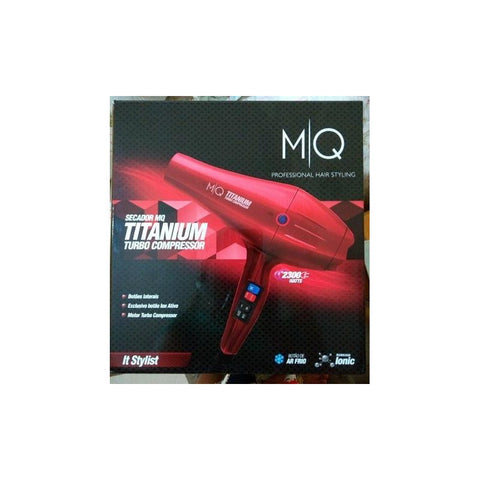 Secadora Turbo Compresor Mq Titanio 2300w - 220v Rojo