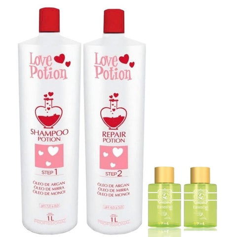 Love Potion Escova Progressiva Potion 2x1l + 2 Óleo De Argan