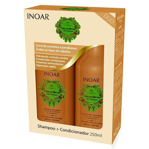 Inoar Kit Tratamiento Diario Premium Aceite De Macadamia 250ml