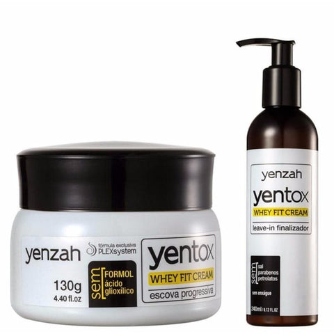 Yenzah Yentox Kit Whey Fit Cream Escova Progressiva