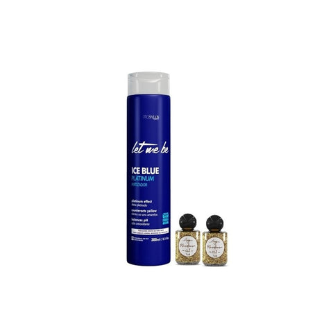 Máscara Efecto Platinum Ice Blue Let Me Be 300ml + 02 Aceites