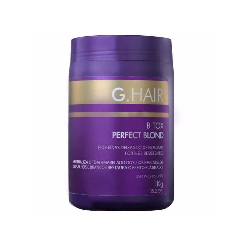 G Hair B-tox Perfect Blond 1kg Cabello Rubio o Decolorado