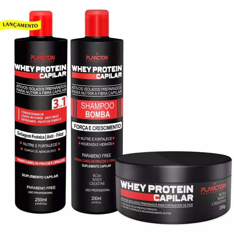 Plankton Whey Protein Kit Capilar 3 Pasos