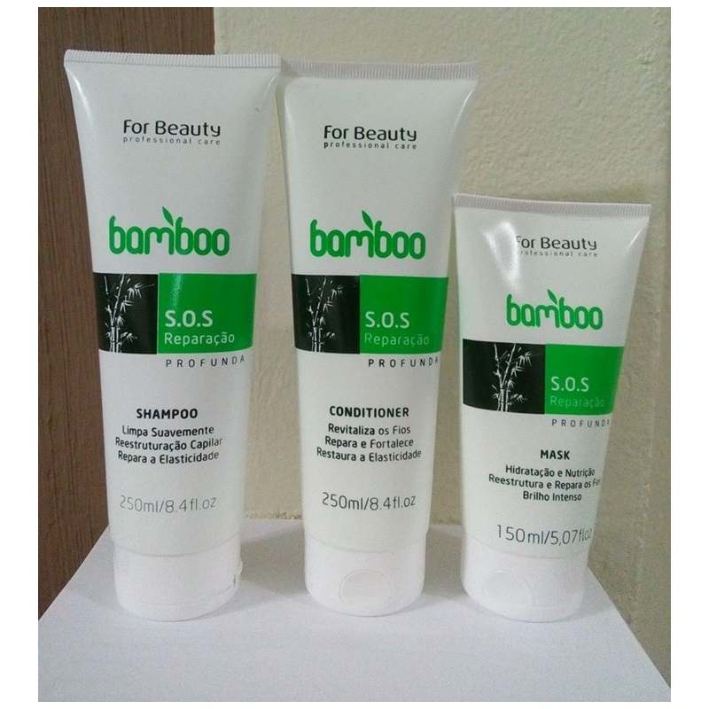 Kit S.o.s Bamboo Reparação Profunda For Beauty 3x1