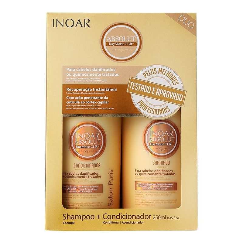 Inoar Absolut Daymoist Clr Champú 250ml Acondicionador 250ml