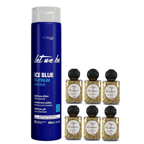 Ice Blue Let Me Be Platinum Máscara de Pestañas Tinte 300ml +6 Aceites