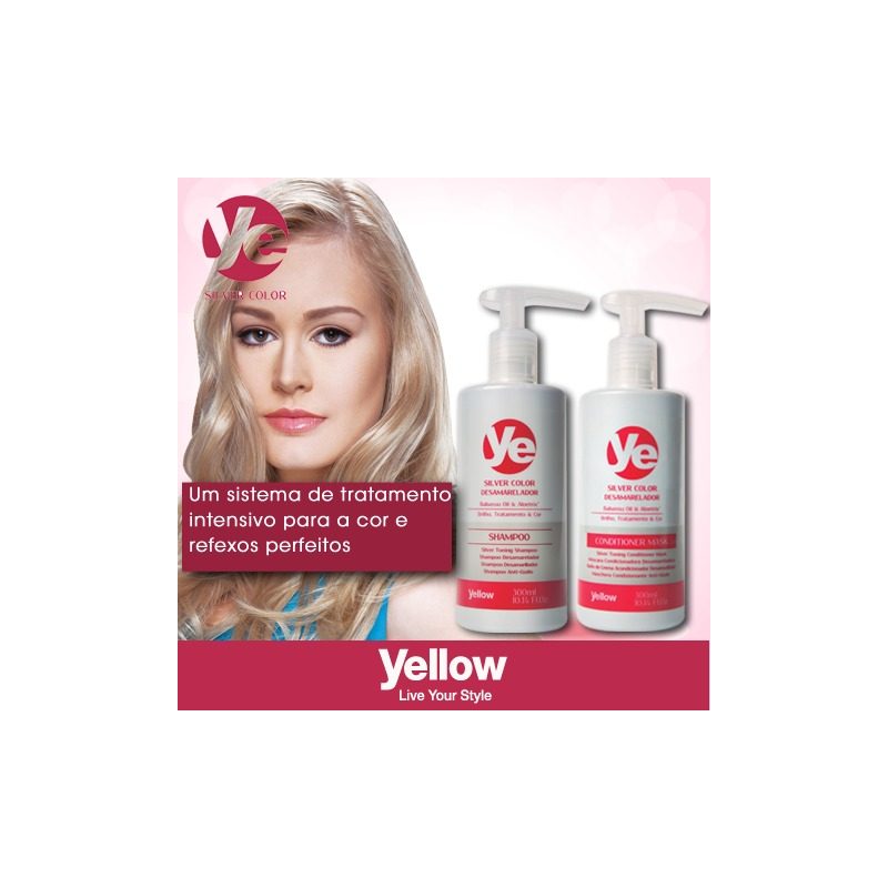 Kit Silver Color Da Yellow  Shampoo+máscara Condicionadora