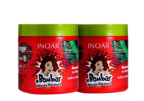 Inoar Bombar Mascarilla Hidratación Dos Unidades 2 X 500g 